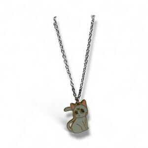 Anime White cat Artemis from Sailor Moon necklace